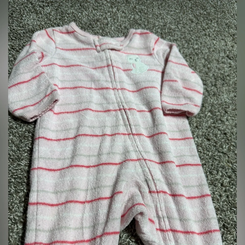 Carter's Baby Girl Footie Pajamas Size 3 Months